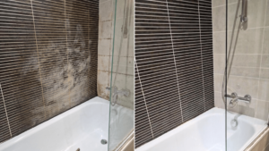 shower bath limescale grout deep clean manchester